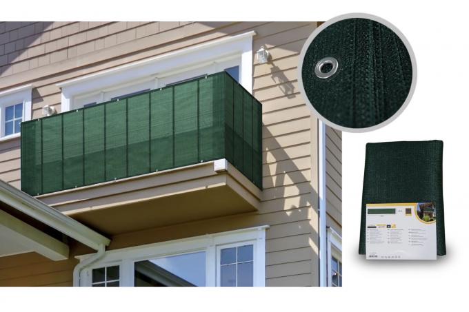 Acabamiento ULTRAVIOLETA de la vela de la red los 0.9x5m de la sombra del HDPE del balcón 2