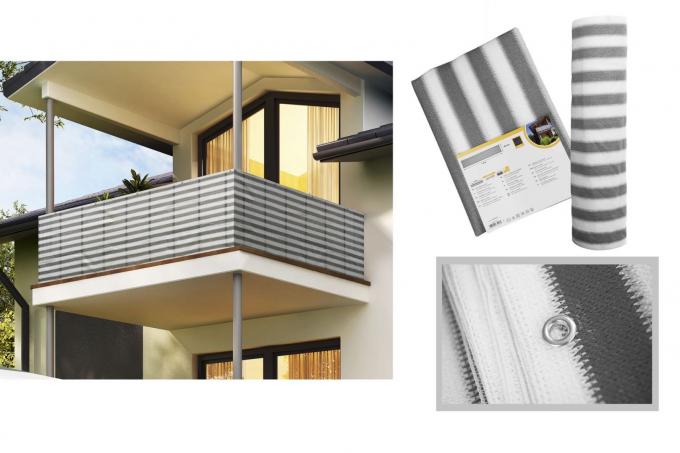 Acabamiento ULTRAVIOLETA de la vela de la red los 0.9x5m de la sombra del HDPE del balcón 4